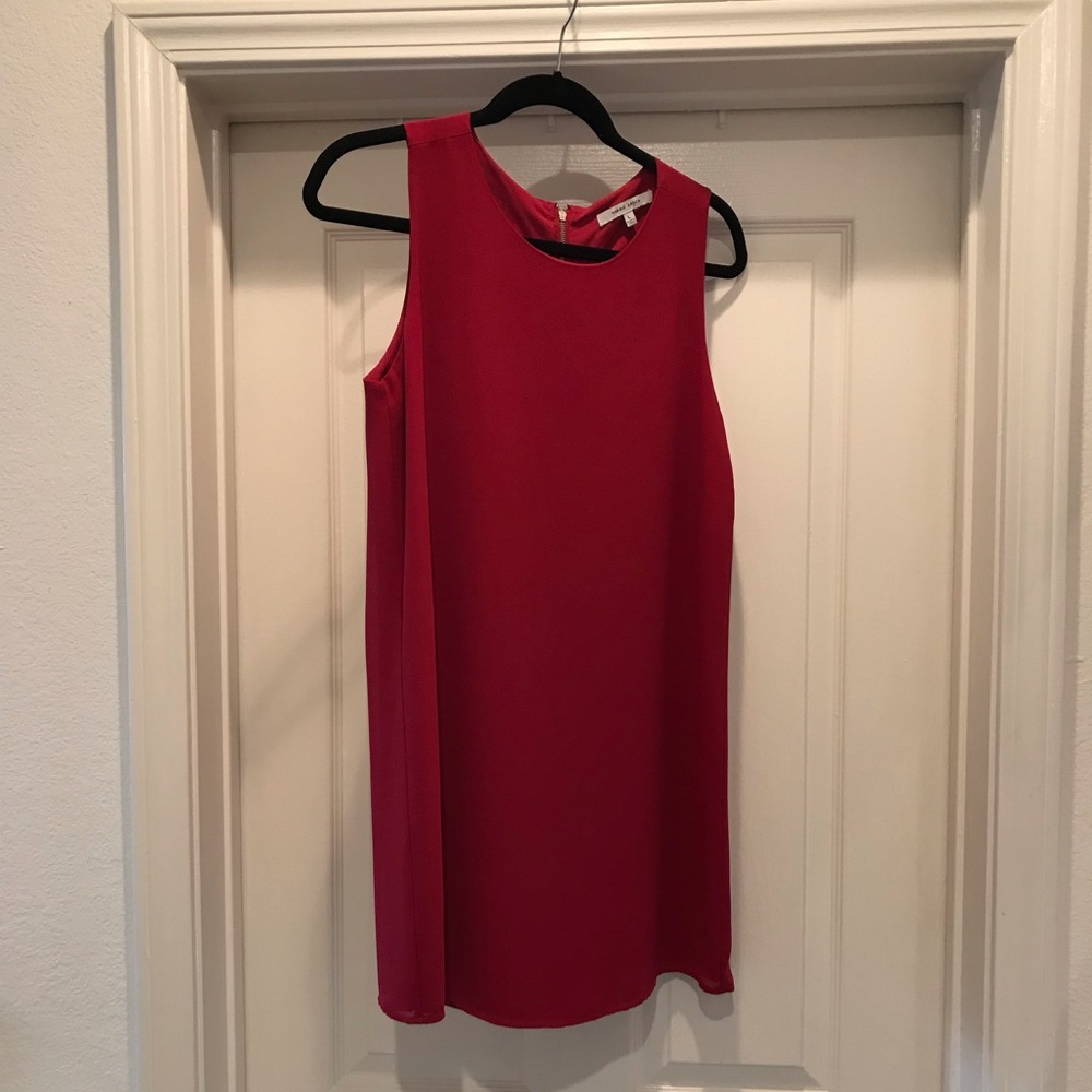 Naked Zebra sheath dress with exposed back zipper